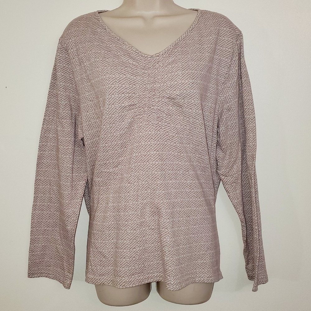 Woolrich ecru textured top